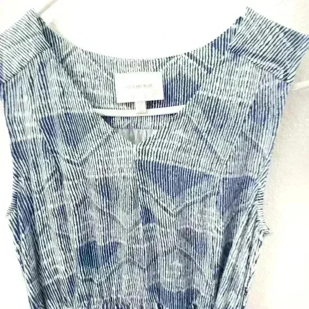 Skies Are Blue Dress XS Tie Waist Sleeveless Stretchy - Picture 2 of 5